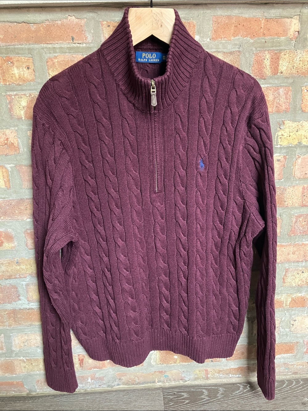 Polo by Ralph Lauren Men's Cable-Knit Half-Zip Sweater
